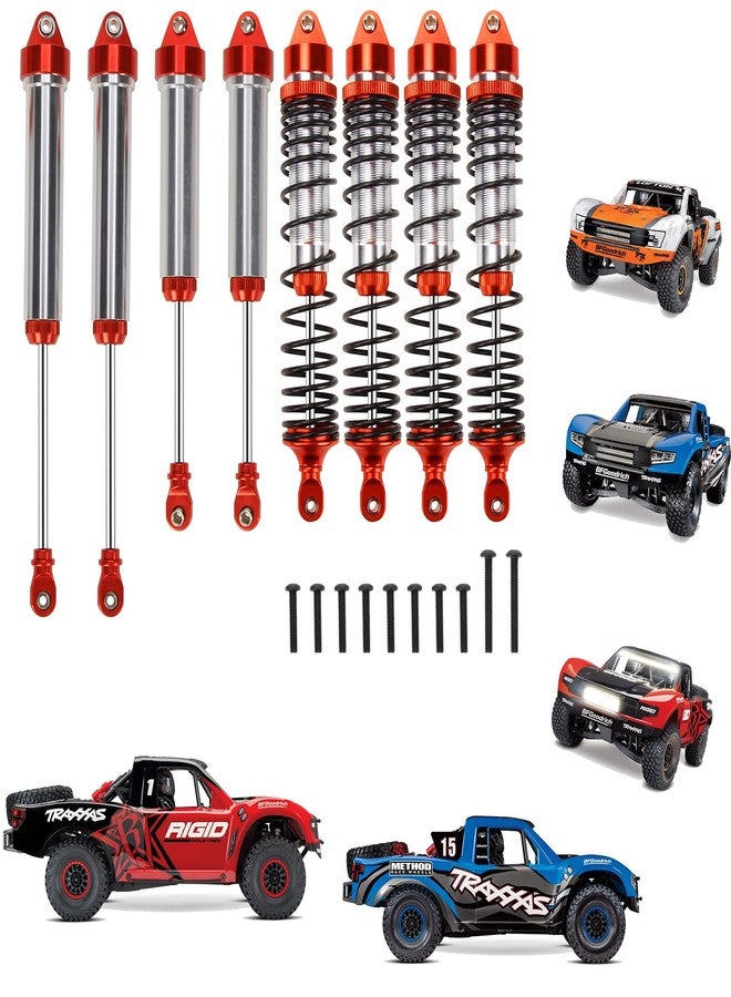 RCAWD ترقيات RCAWD لسيارة UDR بمقياس 1/7، قطع غيار ممتص الصدمات لسيارة Unlimited Desert Racer 85086-4، ممتصات صدمات أمامية وخلفية من الألومنيوم رقم 8450R باللون الأحمر - Image 1